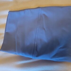 Yogalicious Lux Crossover 7" Bike Shorts in Soft Blue MEDIUM
